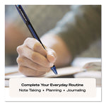 Jetstream 101 Hybrid Gel Pen, Stick, Bold 1 mm, Black Ink, Black Barrel, Dozen