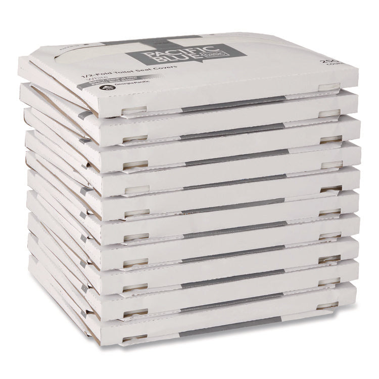 Safe-T-Gard Half-Fold Toilet Seat Covers, 14.5 X 17, White, 250/pack, 20 Packs/carton