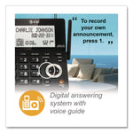 CL84207 Corded/Cordless Phone, Corded Base Station and 2 Additional Handsets, Black/Silver