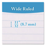 Spiral Notebooks, 1-Subject, Wide/Legal Rule, Randomly Assorted Cover Color, (70) 10.5 x 8 Sheets