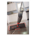 Reveal Microfiber Spray Mop Kit, Microfiber Head, 54.5" Silver/black Handle