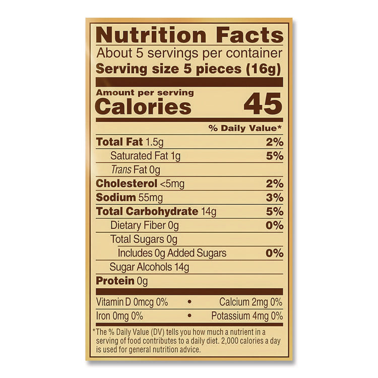 Hard Candies, Caramel, Individually Wrapped, 2.75 Oz