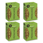 Wonderful No Shells Pistachios, Roasted And Salted, 0.75 Oz Bag, 9 Bags/box, 4 Boxes/carton