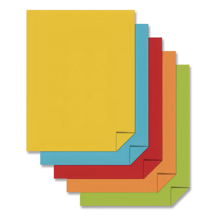 Color Paper, 24 lb Bond Weight, 8.5 x 11, Assorted Everyday Colors, 500/Ream