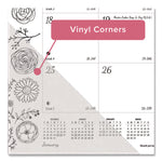 Monthly Desk Pad Calendar, DoodlePlan Coloring Pages, 22 x 17, Black Binding, Clear Corners, 12-Month (Jan to Dec): 2025