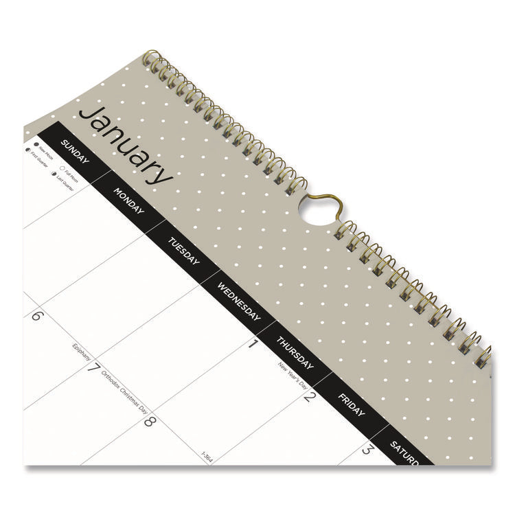 12-Month Wall Calendar, Succulent Plants Photography, 12 x 17, White/Multicolor Sheets, 12-Month (Jan to Dec): 2025