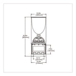 iMIX Silver Series Dispenser, Black