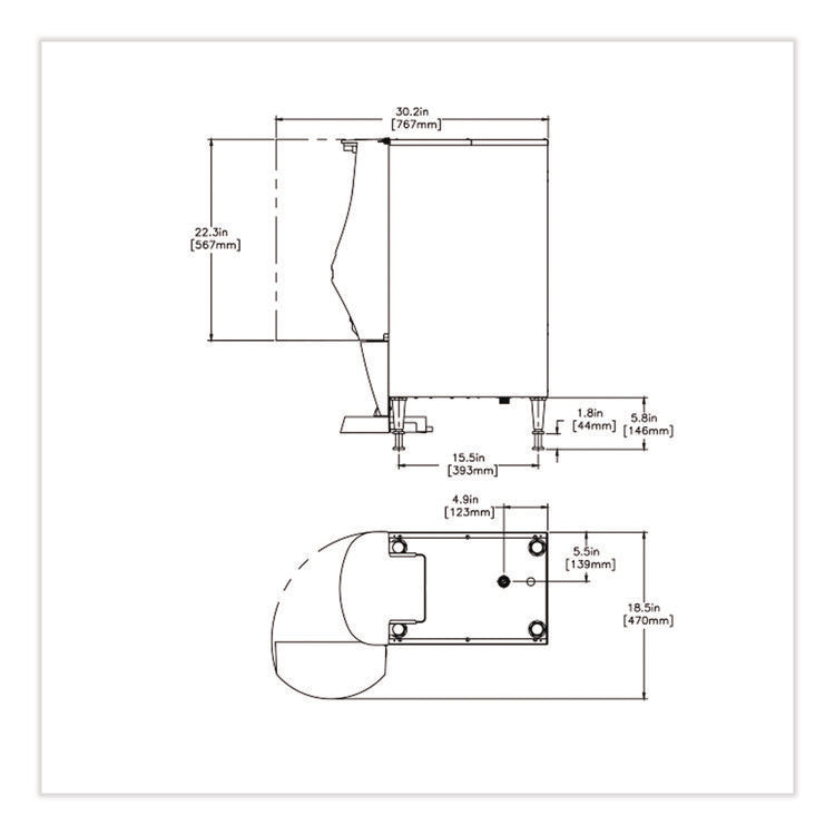 iMIX Silver Series Dispenser, Black