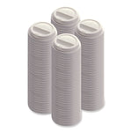 Universal Sip Through Plastic Hot Cup Lid, Fits All Sizes, White, 50/Pack, 20 Packs/Carton
