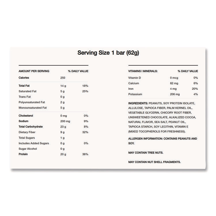 Protein MAX Bar, Crispy Chocolate Peanut Butter, 2.2 oz Bar, 12/Box