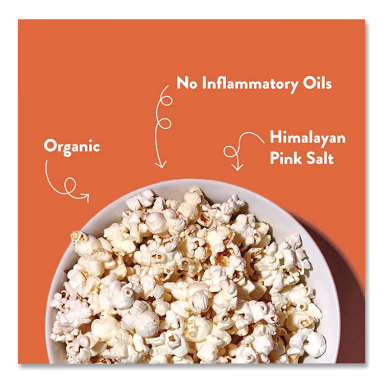 Snack Organic No Cheese Cheesiness Popcorn, Cheese, 0.88 oz Bag, 18/Carton