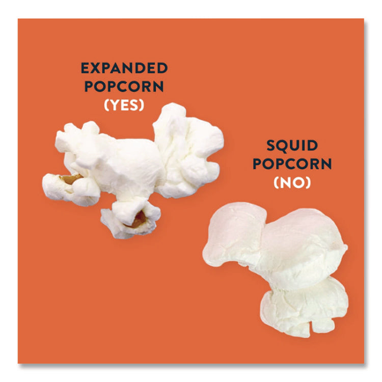 Snack Organic No Cheese Cheesiness Popcorn, Cheese, 0.88 oz Bag, 18/Carton