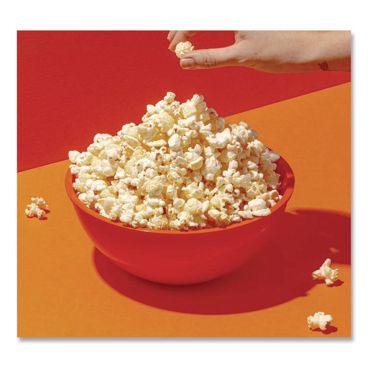 Snack Organic No Cheese Cheesiness Popcorn, Cheese, 0.88 oz Bag, 18/Carton