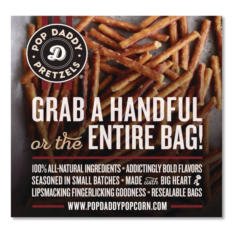 Dill Pickle Pretzel Sticks, 3 oz Bag, 15/Carton