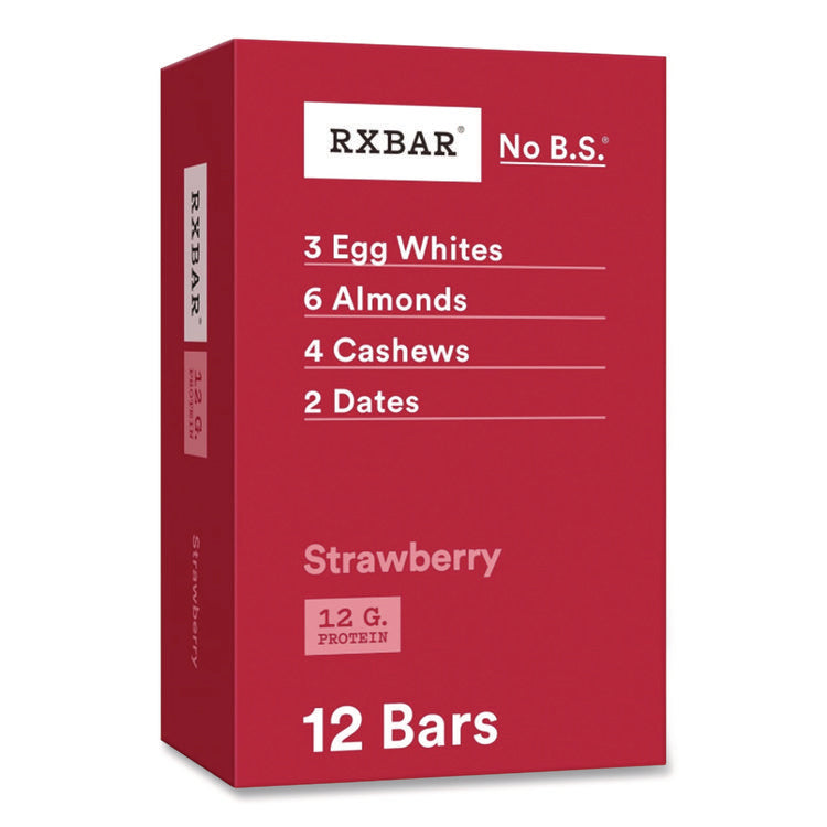 Gluten-Free Strawberry Protein Bar, 1.83 oz Bar, 12/Box