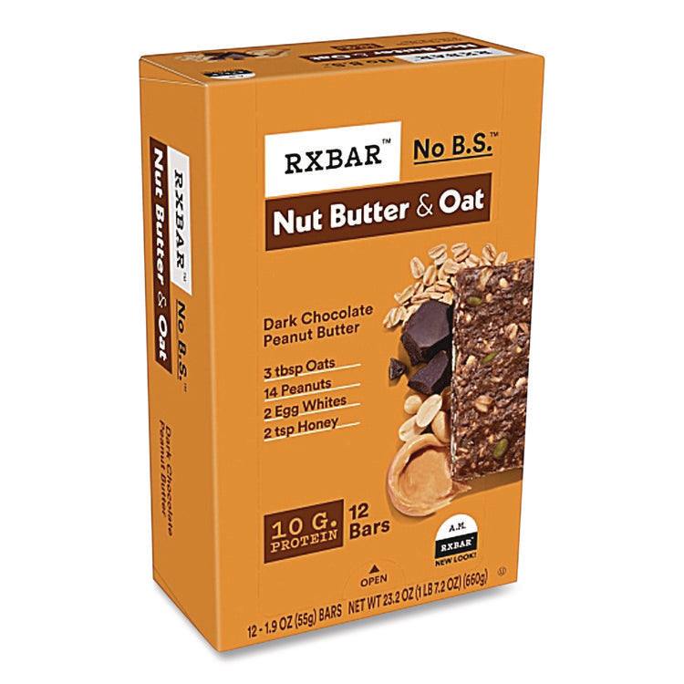 Gluten-Free Peanut Butter Dark Chocolate Protein Bar, 1.9 oz Bar, 12/Box