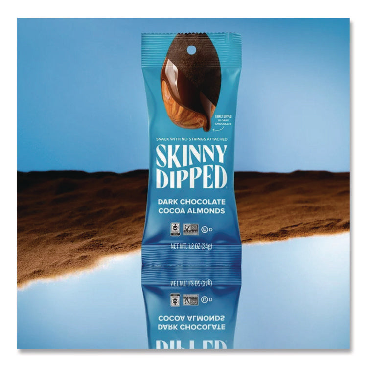 Dark Chocolate Covered Almonds, 1.2 oz Bags, 10/Box