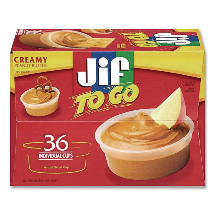 Spreads, Creamy Peanut Butter, 1.5 oz Cup, 36/Carton
