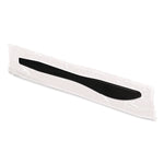 Dispens-a-Knife, Individually Wrapped, Mediumweight Knife, Plastic, Black, 100/Box