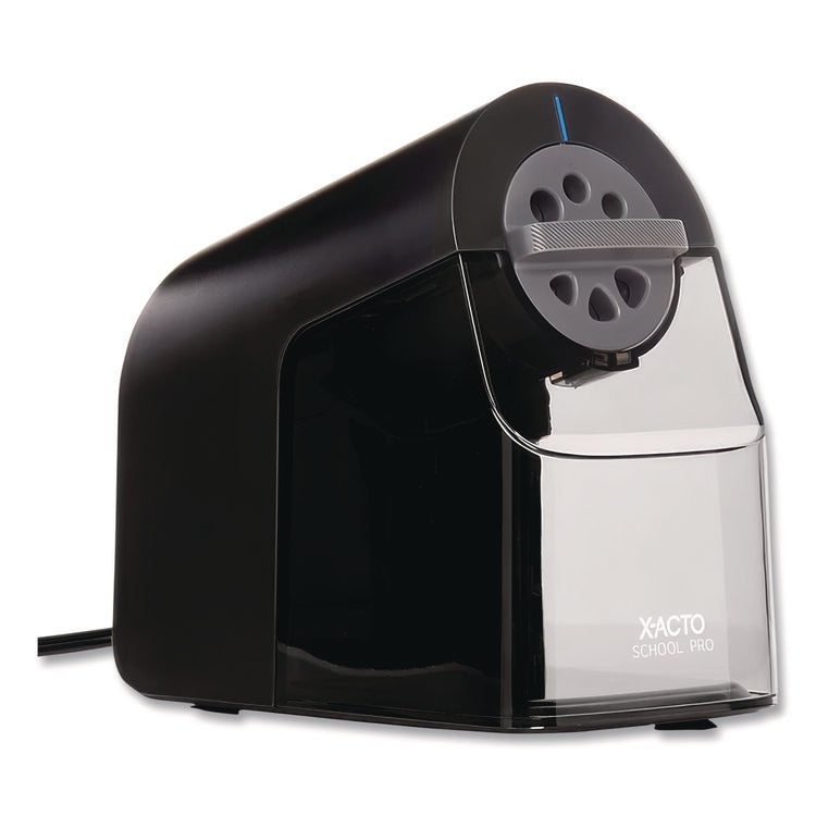 Model 1670 School Pro Classroom Electric Pencil Sharpener, Ac-Powered, 4 X 7.5 X 7.5, Black/gray/smoke