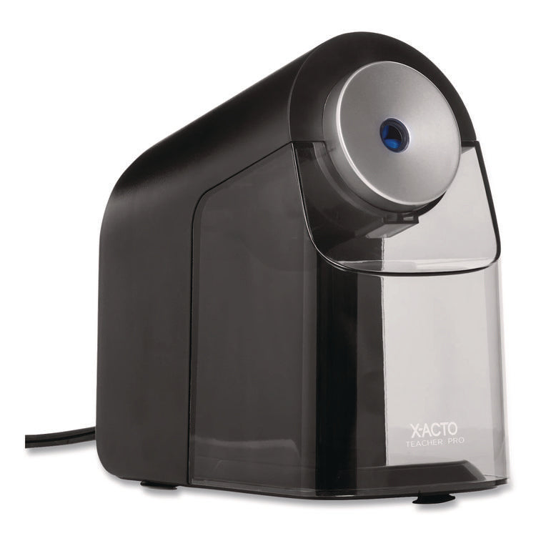 Model 1675 Teacherpro Classroom Electric Pencil Sharpener, Ac-Powered, 4 X 7.5 X 8, Black/silver/smoke