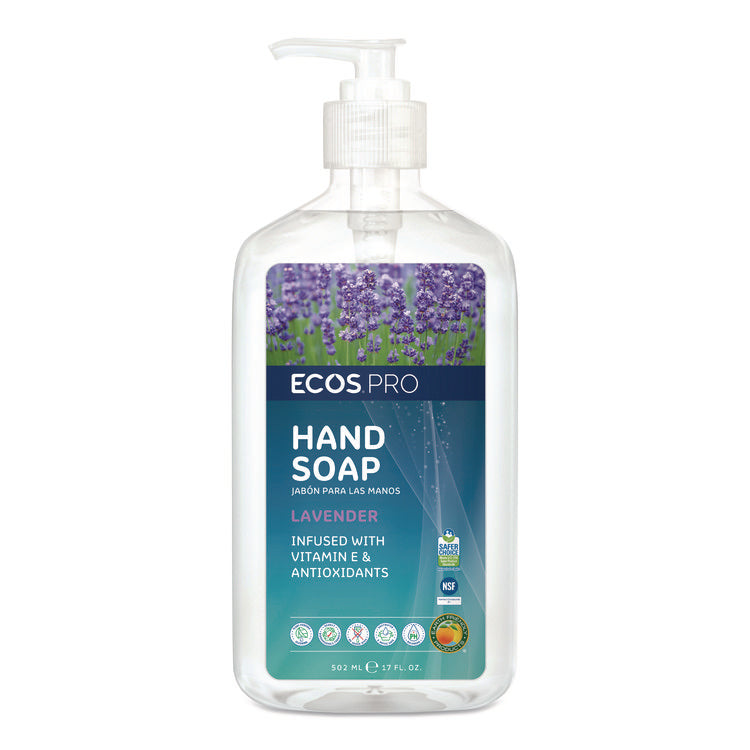 Liquid Hand Soap, Lavender Scent, 17 oz