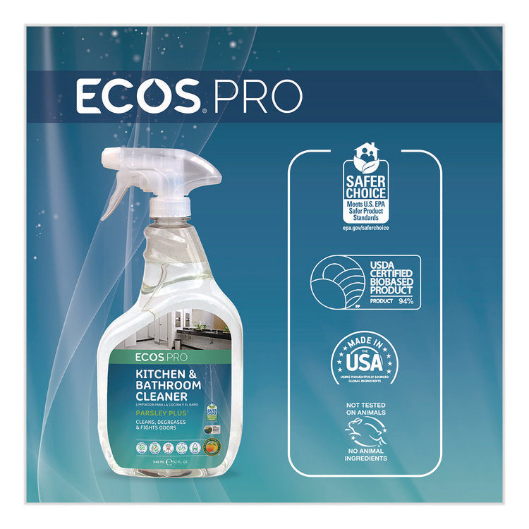 Parsley Plus All-Purpose Kitchen and Bathroom Cleaner, 32 oz Spray Bottle