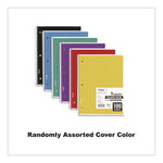 Spiral Notebook, 1-Subject, Medium/College Rule, Randomly Assorted Cover Color, (100) 11 x 8 Sheets
