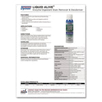 Liquid Alive Carpet Cleaner/deodorizer, 20 Oz Aerosol Spray, 12/carton