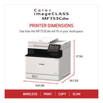 imageCLASS MF753Cdw Wireless Multifunction Laser Printer, Copy/Fax/Print/Scan