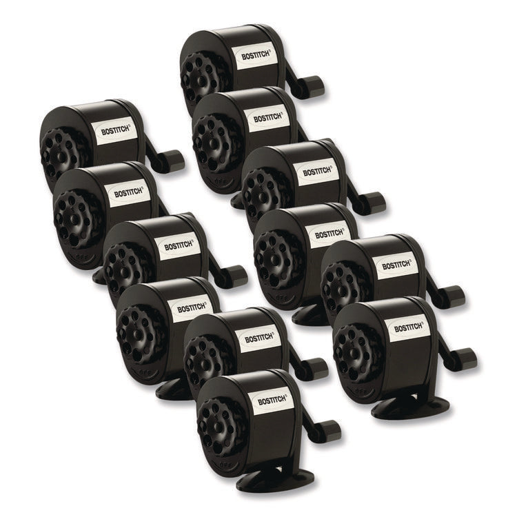 Manual Pencil Sharpener, 2.68 x 4.33 x 5.43, Black, 12/Carton