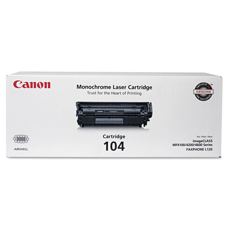 0263b001 (104) Toner, 2,000 Page-Yield, Black