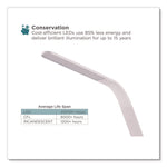 LED Desk Lamp, White/Wood