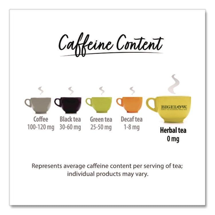 Steep Cafe Organic Herbal Tea, Lemon Ginger, 50 Bags/carton