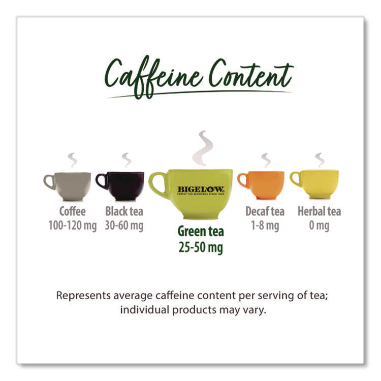 steep Cafe Organic Green Tea, Tropical, 50 Bags/Carton