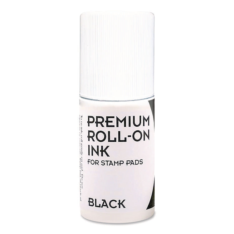 Premium Roll-On Ink, 2 Oz, Black