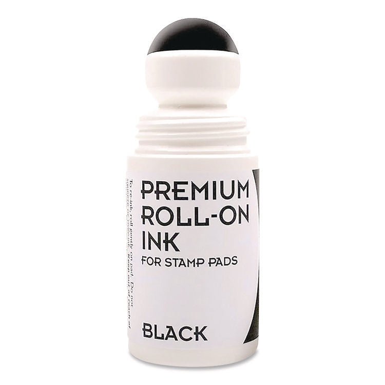 Premium Roll-On Ink, 2 Oz, Black