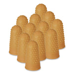 Fingertip Pads, Size 11, Small, Amber, 12/pack