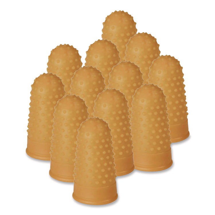 Fingertip Pads, Size 11, Small, Amber, 12/pack