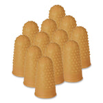Fingertip Pads, Size 13, Extra Large, Amber, 12/pack