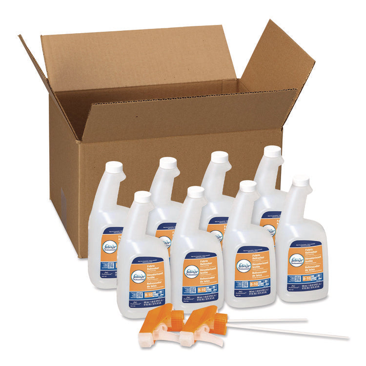 Fabric Refresher Spray, Fresh Clean Scent, (8) 32 oz Bottles and (2) Trigger Sprayers/Carton