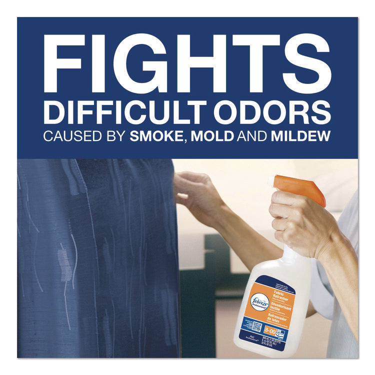 Fabric Refresher Spray, Fresh Clean Scent, (8) 32 oz Bottles and (2) Trigger Sprayers/Carton