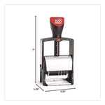 Classic Line Message Dater, 5 Years, 12 Phrases, 1.75 X 0.18, Black Ink