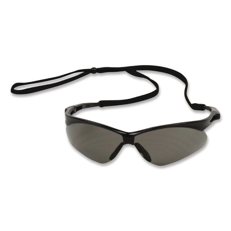 Anser Optical Safety Glasses, Black Frame, Gray Lens