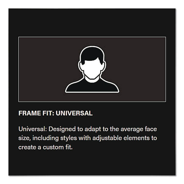 Anser Optical Safety Glasses, Black Frame, Gray Lens