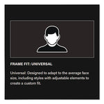 Zenon Z12 Polycarbonate Safety Glasses, Black Nylon Frame, Clear Polycarbonate Lens