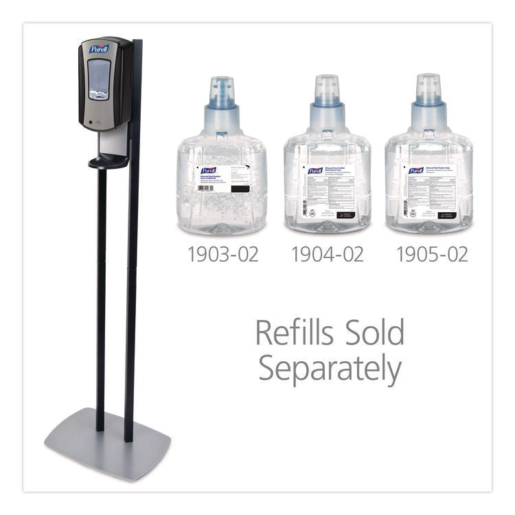 Ltx-12 Dispenser Floor Stand, 1,200 Ml, 13.5 X 5 X 28.5, Graphite