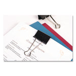 Binder Clips, Large, Black/silver, Dozen