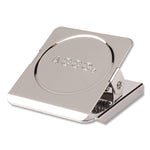 Magnetic Clips, 0.88" Jaw Capacity, Silver, 12/Pack