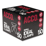 Ideal Clamps, #2, Smooth, Silver, 50/Box